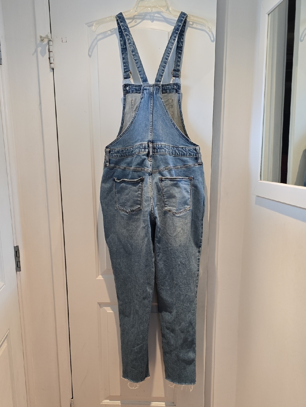 Classic Blue Denim Overalls - Women - Picture 5 of 6